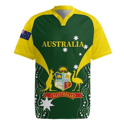Custom Australia Cricket Rugby Jersey 2024 World Cup Go Aussie - Green Version