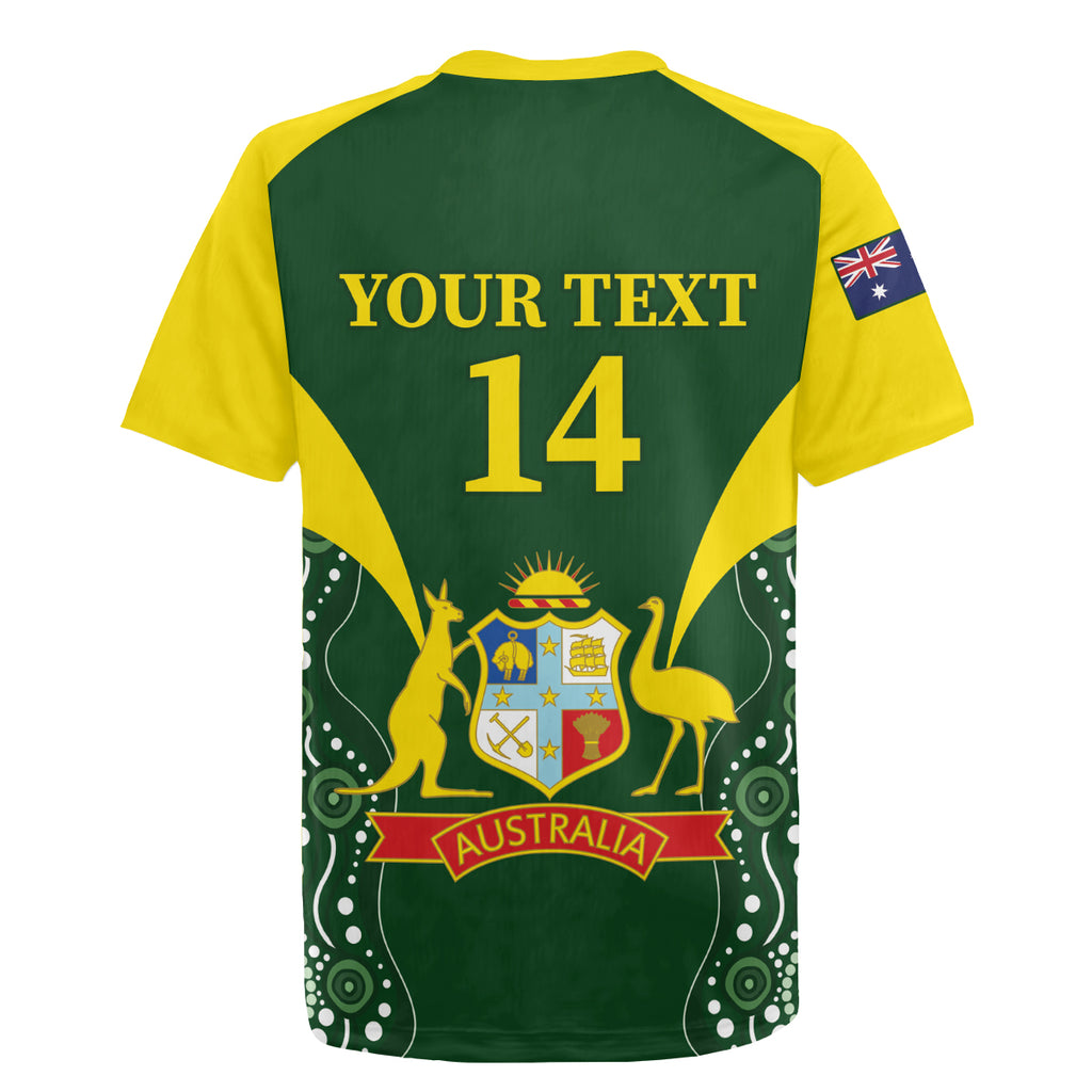 Custom Australia Cricket Rugby Jersey 2024 World Cup Go Aussie - Green Version