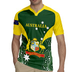 Custom Australia Cricket Rugby Jersey 2024 World Cup Go Aussie - Green Version