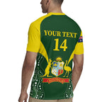 Custom Australia Cricket Rugby Jersey 2024 World Cup Go Aussie - Green Version