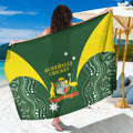 Australia Cricket Sarong 2024 World Cup Go Aussie - Green Version
