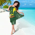 Australia Cricket Sarong 2024 World Cup Go Aussie - Green Version