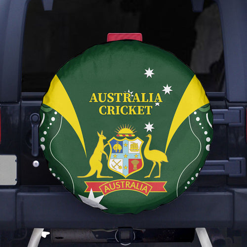 Australia Cricket Spare Tire Cover 2024 World Cup Go Aussie - Green Version