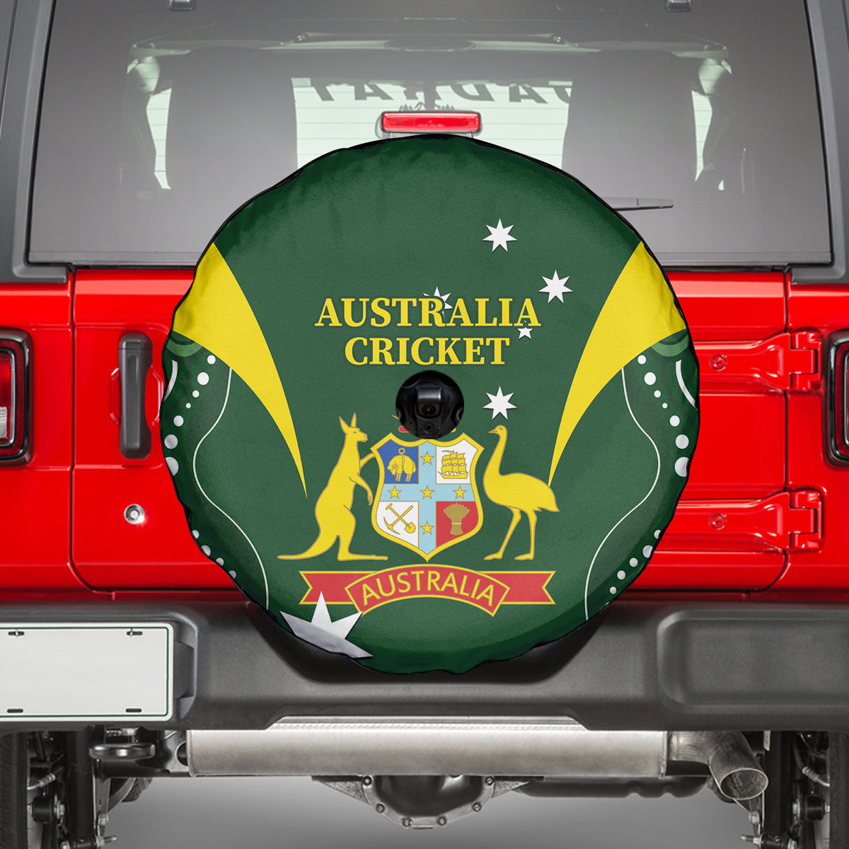 Australia Cricket Spare Tire Cover 2024 World Cup Go Aussie - Green Version