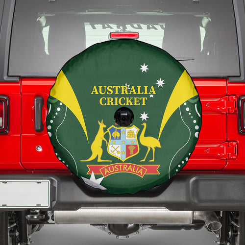 Australia Cricket Spare Tire Cover 2024 World Cup Go Aussie - Green Version