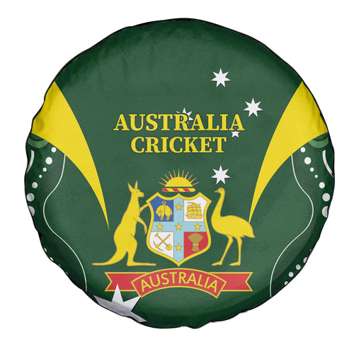 Australia Cricket Spare Tire Cover 2024 World Cup Go Aussie - Green Version