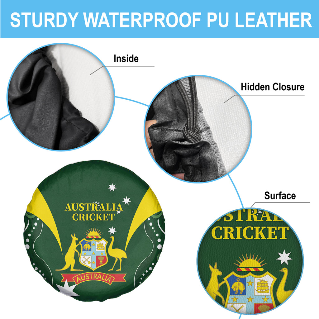 Australia Cricket Spare Tire Cover 2024 World Cup Go Aussie - Green Version