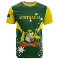 Custom Australia Cricket T Shirt 2024 World Cup Go Aussie - Green Version