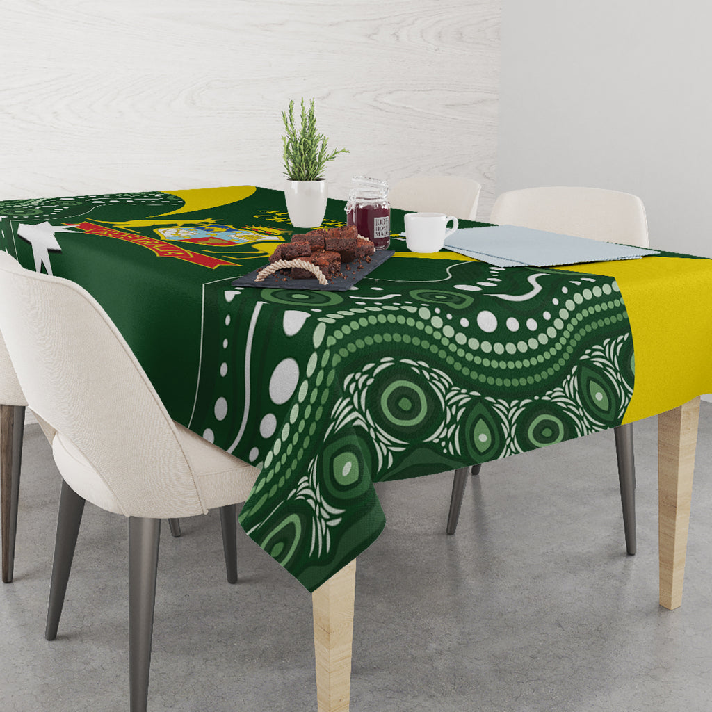 Australia Cricket Tablecloth 2024 World Cup Go Aussie - Green Version