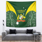Australia Cricket Tapestry 2024 World Cup Go Aussie - Green Version