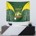 Australia Cricket Tapestry 2024 World Cup Go Aussie - Green Version