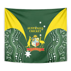Australia Cricket Tapestry 2024 World Cup Go Aussie - Green Version