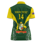 Custom Australia Cricket Women Polo Shirt 2024 World Cup Go Aussie - Green Version