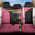 Custom Panthers Rugby Back Car Seat Cover Black Pink Color Sporty Style