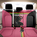 Custom Panthers Rugby Back Car Seat Cover Black Pink Color Sporty Style
