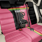 Custom Panthers Rugby Back Car Seat Cover Black Pink Color Sporty Style