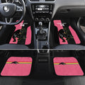Custom Panthers Rugby Car Mats Black Pink Color Sporty Style