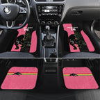 Custom Panthers Rugby Car Mats Black Pink Color Sporty Style
