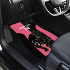 Custom Panthers Rugby Car Mats Black Pink Color Sporty Style