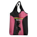 Custom Panthers Rugby Grocery Bag Black Pink Color Sporty Style