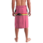 Custom Panthers Rugby Lavalava Black Pink Color Sporty Style