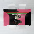 Custom Panthers Rugby Tablecloth Black Pink Color Sporty Style