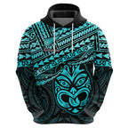 Matariki New Zealand Hoodie Maori New Year Tiki Turquoise Version LT14