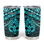 Matariki New Zealand Tumbler Cup Maori New Year Tiki Turquoise Version