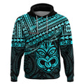 Personalised Matariki New Zealand Hoodie Maori New Year Tiki Turquoise Version LT14