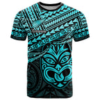 Personalised Matariki New Zealand T Shirt Maori New Year Tiki Turquoise Version LT14