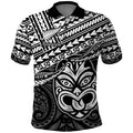 Matariki New Zealand Polo Shirt Maori New Year Tiki Black Version LT14
