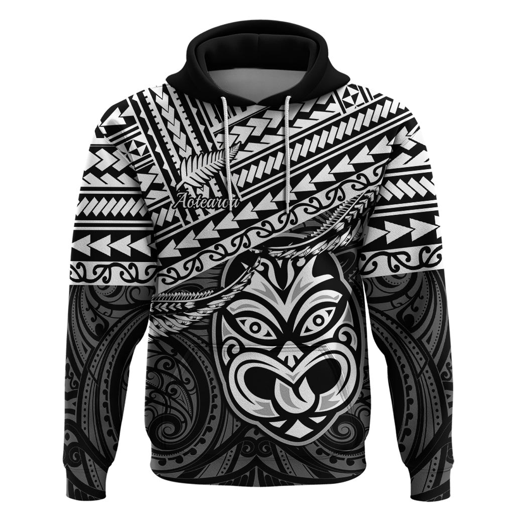 Personalised Matariki New Zealand Hoodie Maori New Year Tiki Black Version LT14