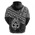 Personalised Matariki New Zealand Hoodie Maori New Year Tiki Black Version LT14