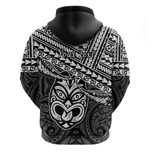 Personalised Matariki New Zealand Hoodie Maori New Year Tiki Black Version LT14