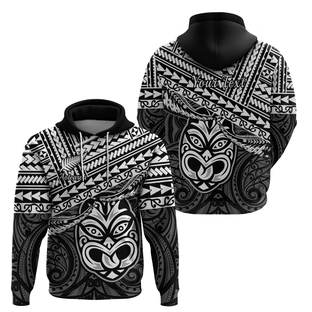 Personalised Matariki New Zealand Hoodie Maori New Year Tiki Black Version LT14