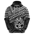 Personalised Matariki New Zealand Hoodie Maori New Year Tiki Black Version LT14