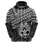 Personalised Matariki New Zealand Hoodie Maori New Year Tiki Black Version LT14