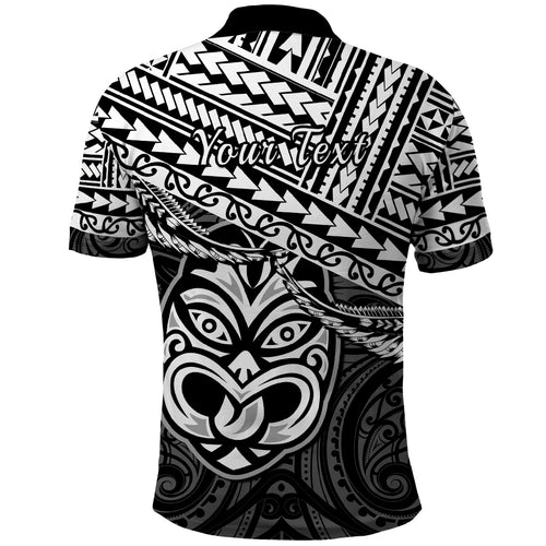 Personalised Matariki New Zealand Polo Shirt Maori New Year Tiki Black Version LT14