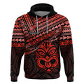 Matariki New Zealand Hoodie Maori New Year Tiki Red Version LT14