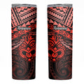 Matariki New Zealand Skinny Tumbler Maori New Year Tiki Red Version