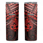Matariki New Zealand Skinny Tumbler Maori New Year Tiki Red Version