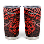 Matariki New Zealand Tumbler Cup Maori New Year Tiki Red Version
