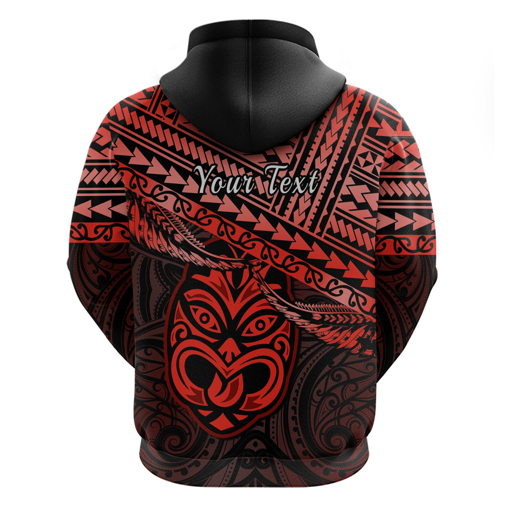 Personalised Matariki New Zealand Hoodie Maori New Year Tiki Red Version LT14