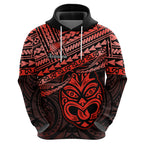 Personalised Matariki New Zealand Hoodie Maori New Year Tiki Red Version LT14
