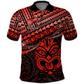 Personalised Matariki New Zealand Polo Shirt Maori New Year Tiki Red Version LT14