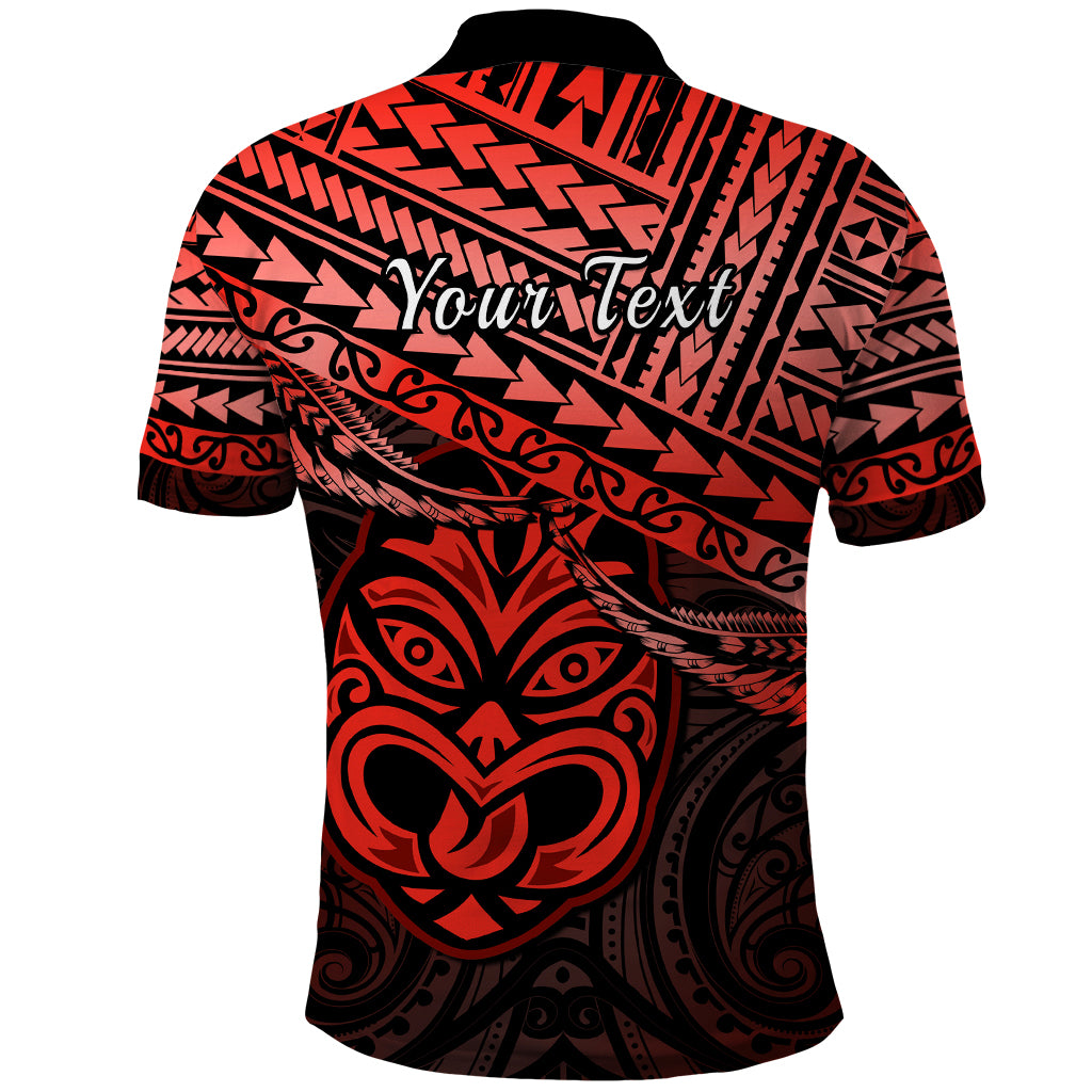 Personalised Matariki New Zealand Polo Shirt Maori New Year Tiki Red Version LT14