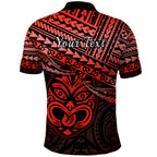Personalised Matariki New Zealand Polo Shirt Maori New Year Tiki Red Version LT14