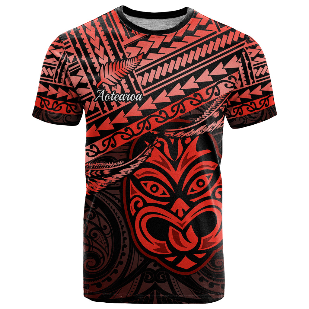 Personalised Matariki New Zealand T Shirt Maori New Year Tiki Red Version LT14