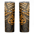 Matariki New Zealand Skinny Tumbler Maori New Year Tiki Gold Version