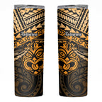 Matariki New Zealand Skinny Tumbler Maori New Year Tiki Gold Version